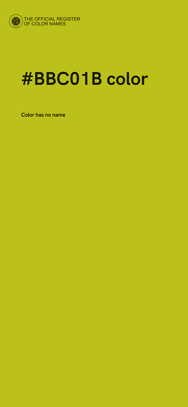 #BBC01B color image