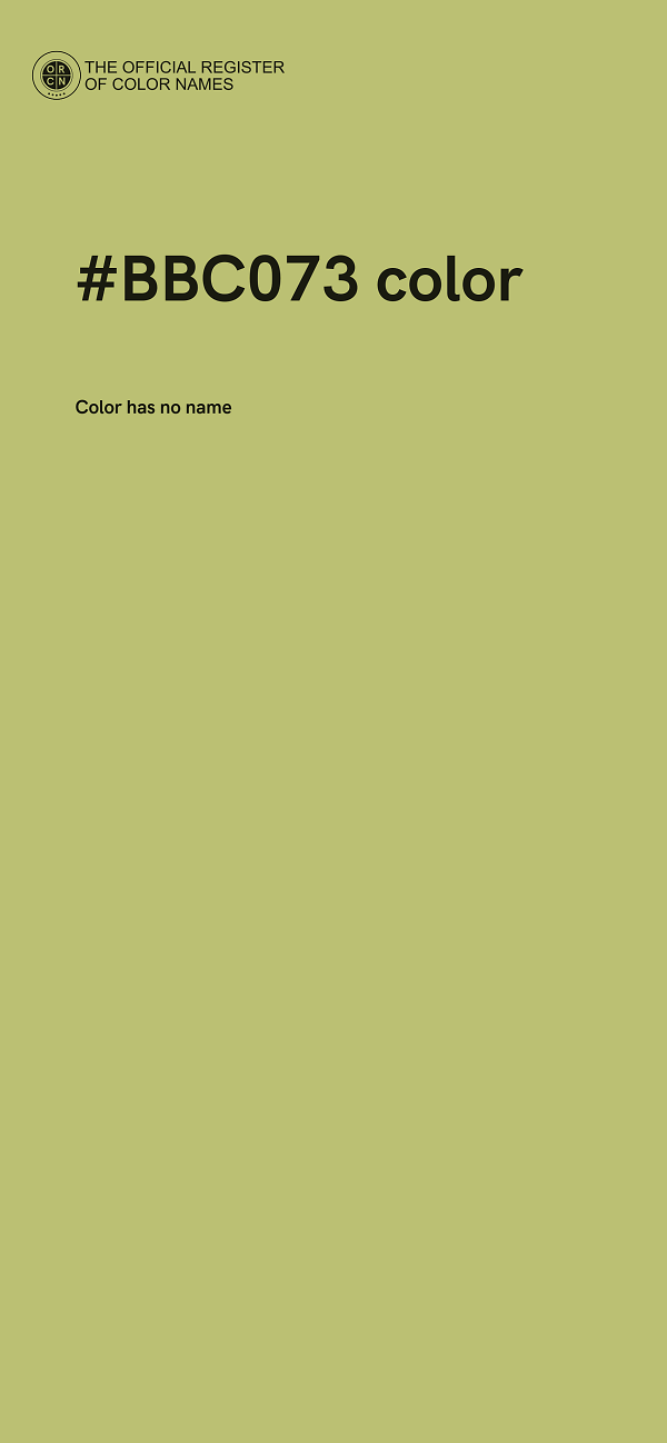 #BBC073 color image