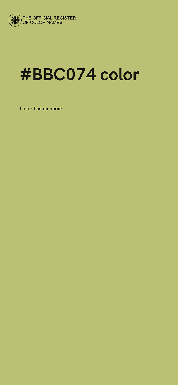 #BBC074 color image