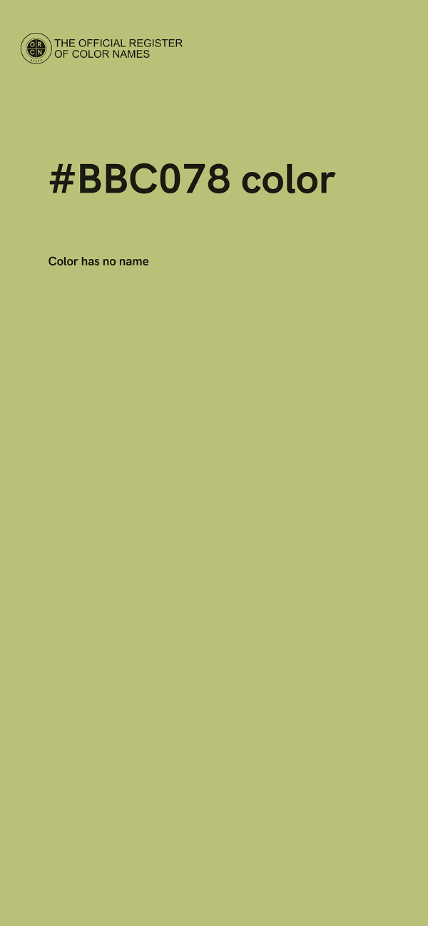 #BBC078 color image