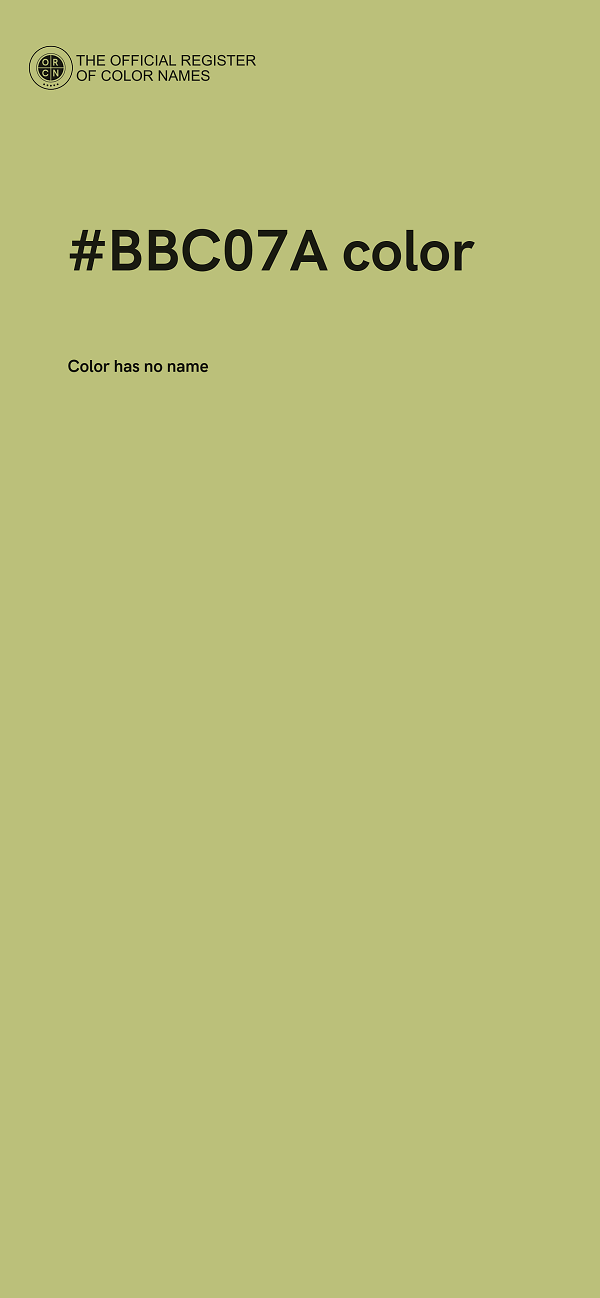 #BBC07A color image