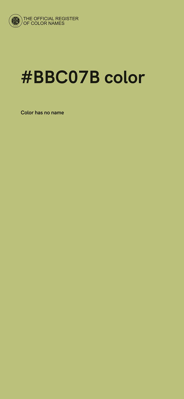 #BBC07B color image