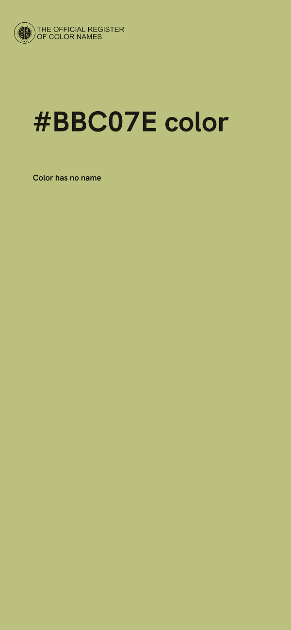 #BBC07E color image