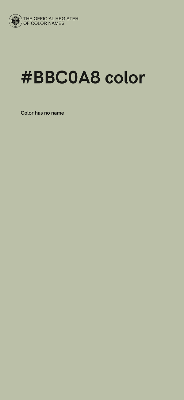 #BBC0A8 color image