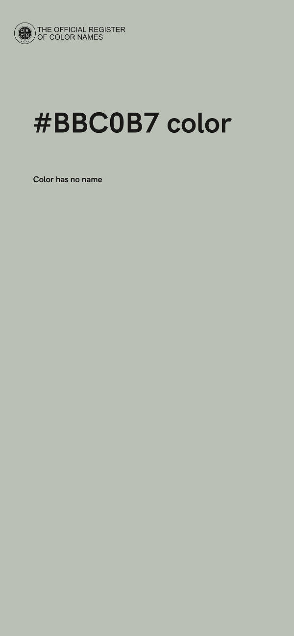 #BBC0B7 color image