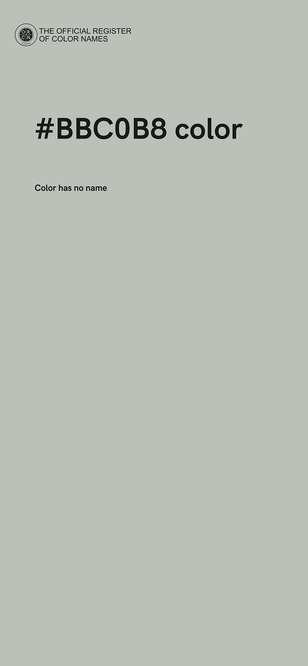 #BBC0B8 color image