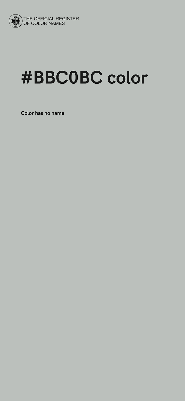 #BBC0BC color image