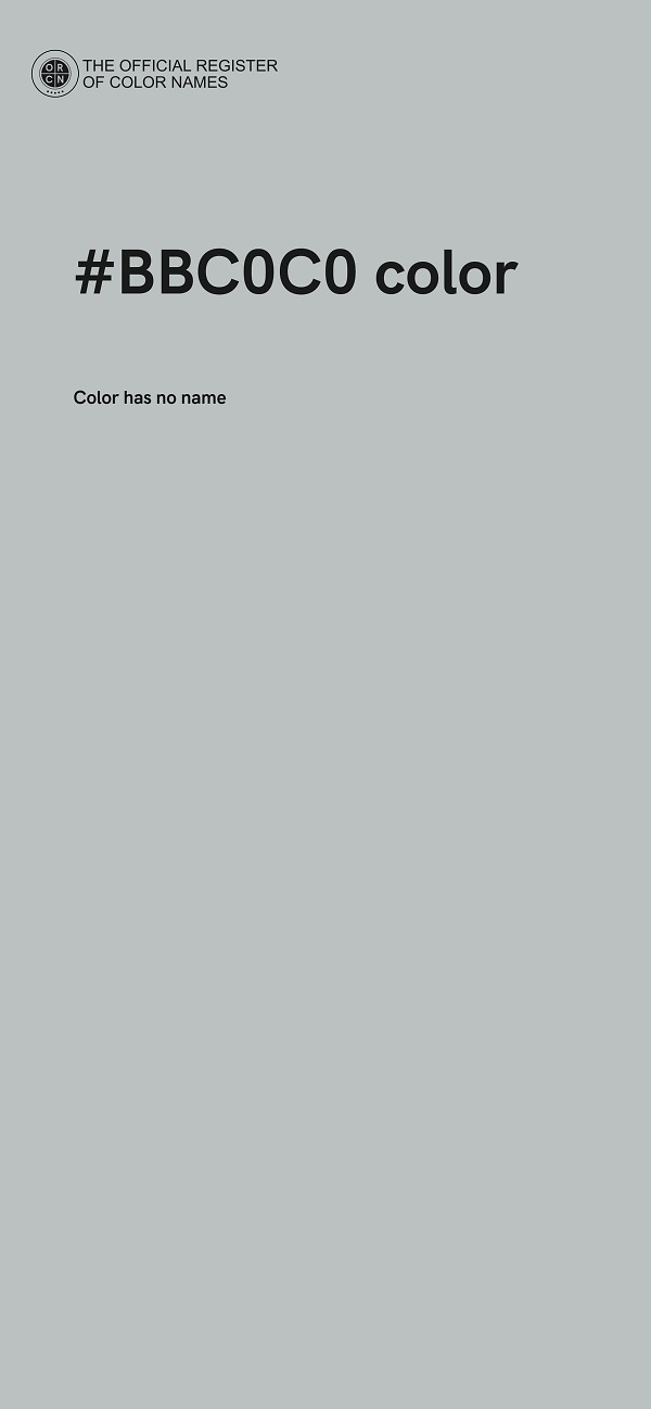 #BBC0C0 color image