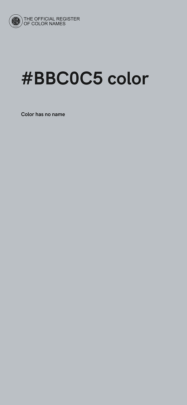 #BBC0C5 color image