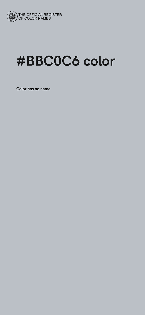 #BBC0C6 color image
