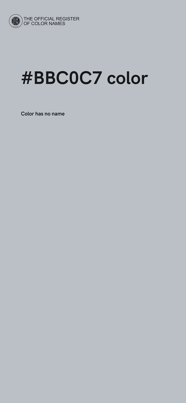#BBC0C7 color image