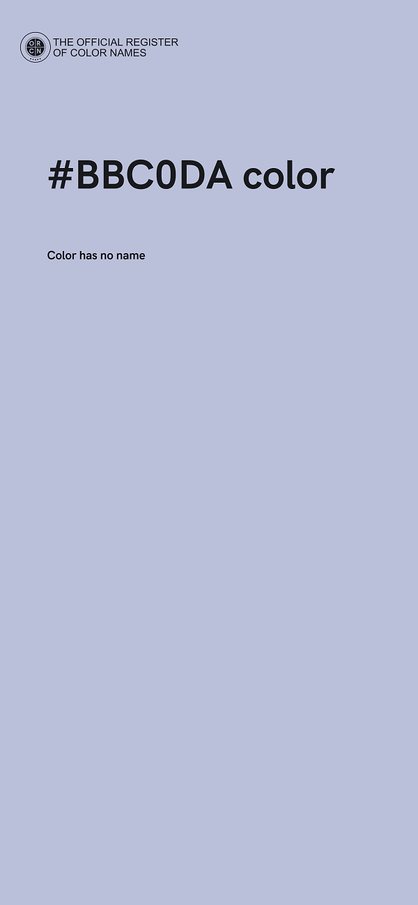#BBC0DA color image
