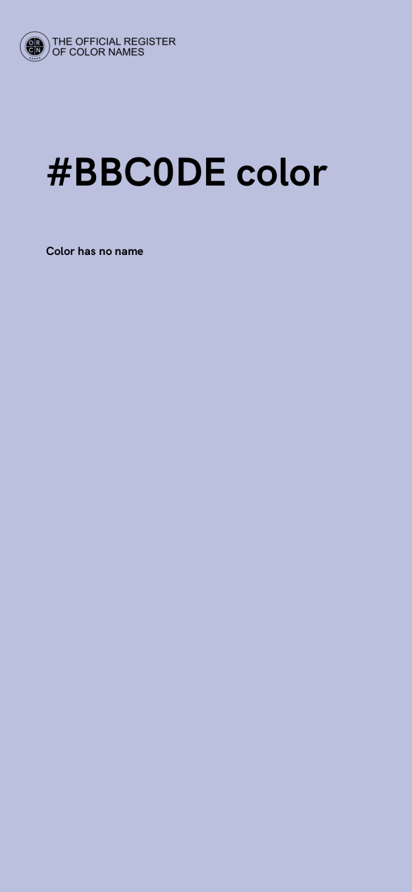 #BBC0DE color image