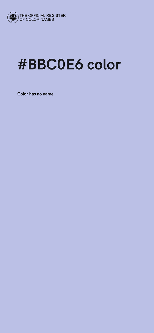 #BBC0E6 color image
