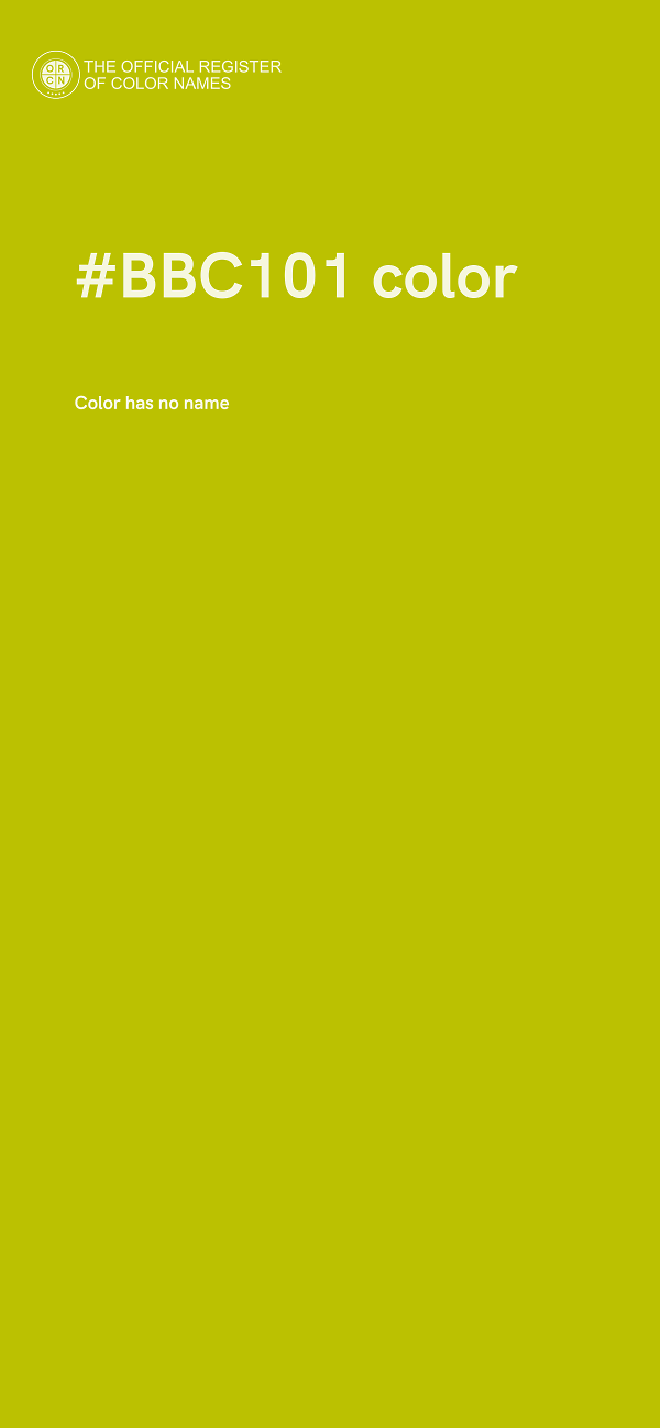 #BBC101 color image