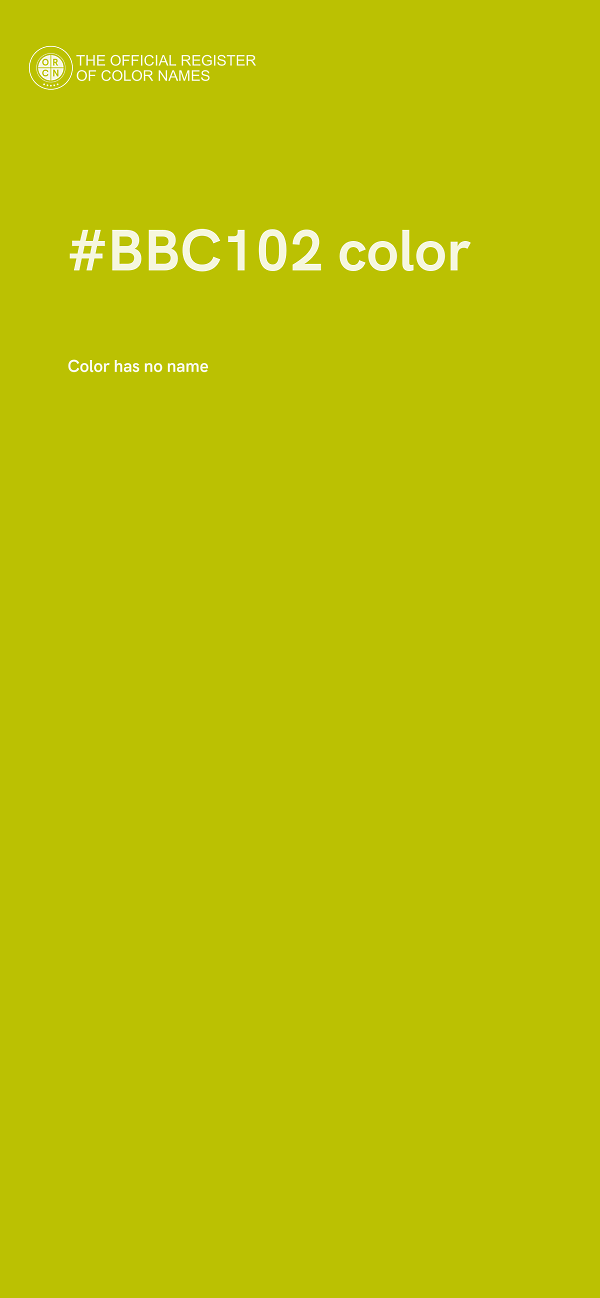#BBC102 color image