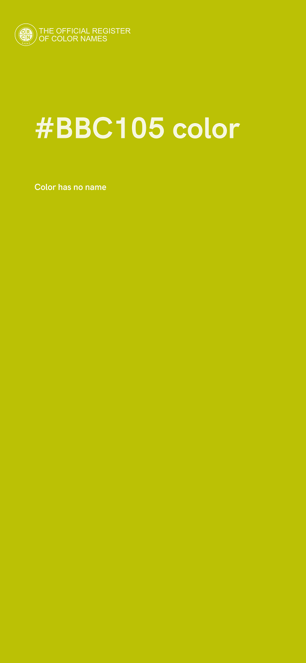 #BBC105 color image