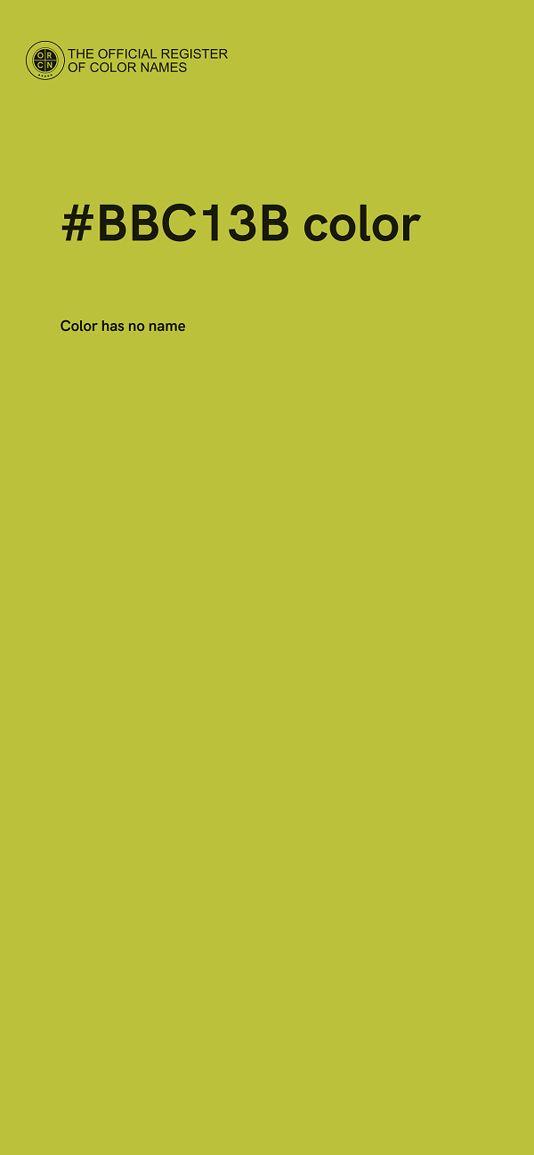 #BBC13B color image