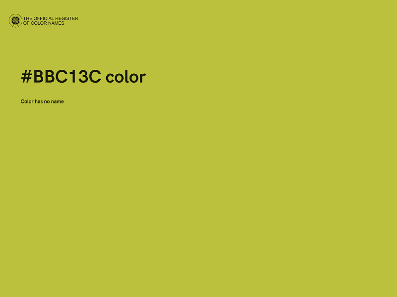 #BBC13C color image