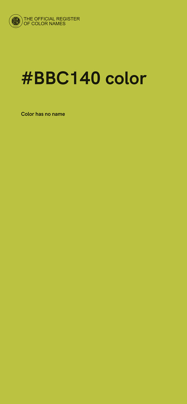 #BBC140 color image