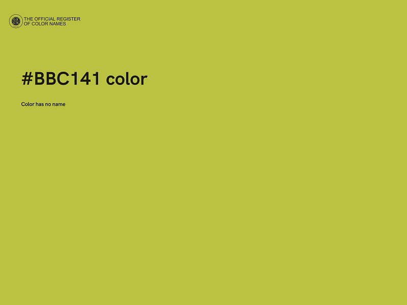 #BBC141 color image