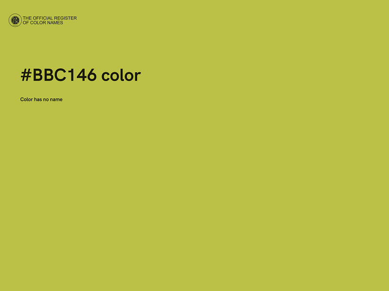 #BBC146 color image