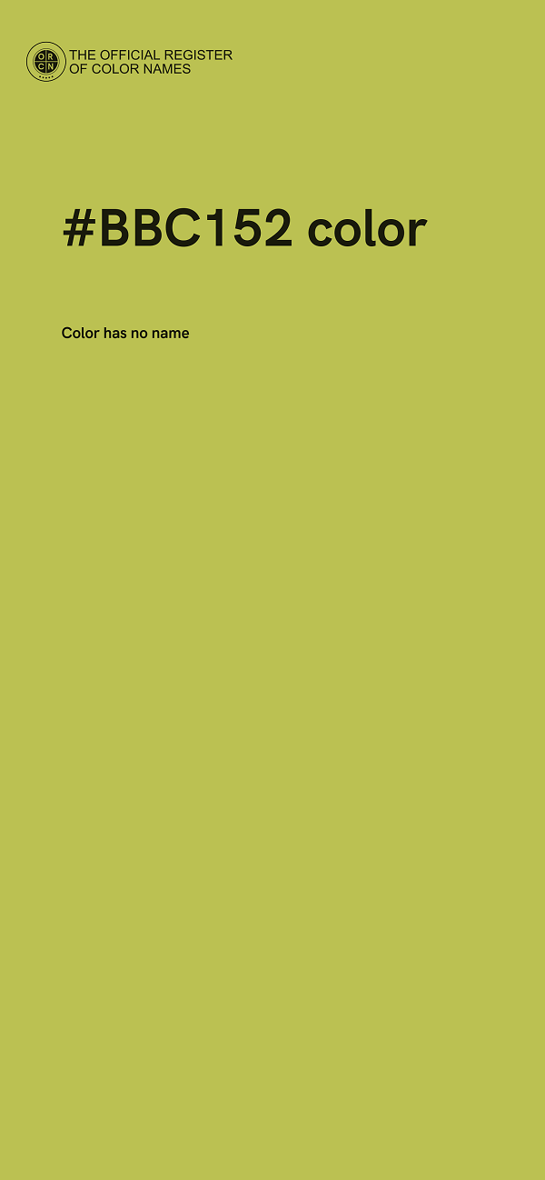 #BBC152 color image