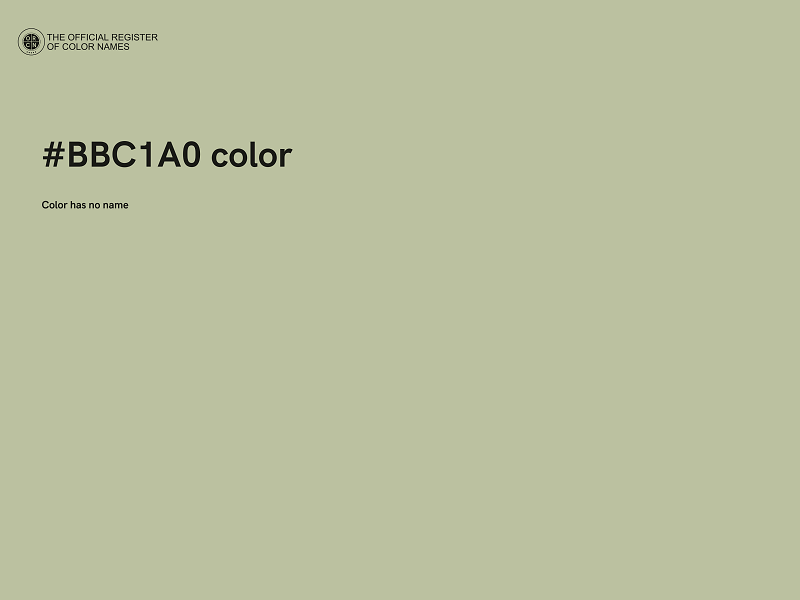 #BBC1A0 color image