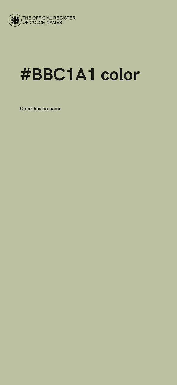 #BBC1A1 color image