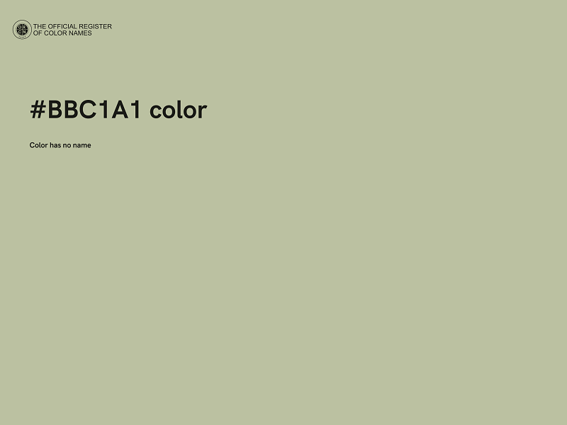 #BBC1A1 color image