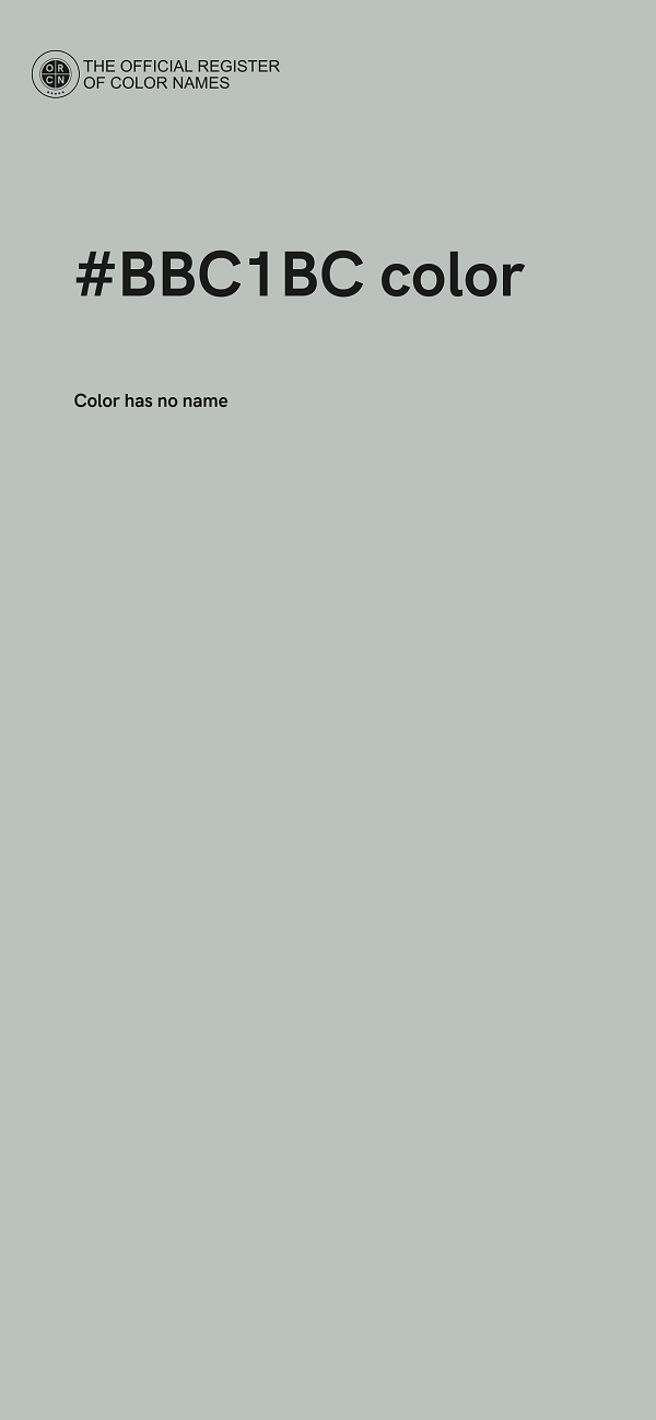 #BBC1BC color image