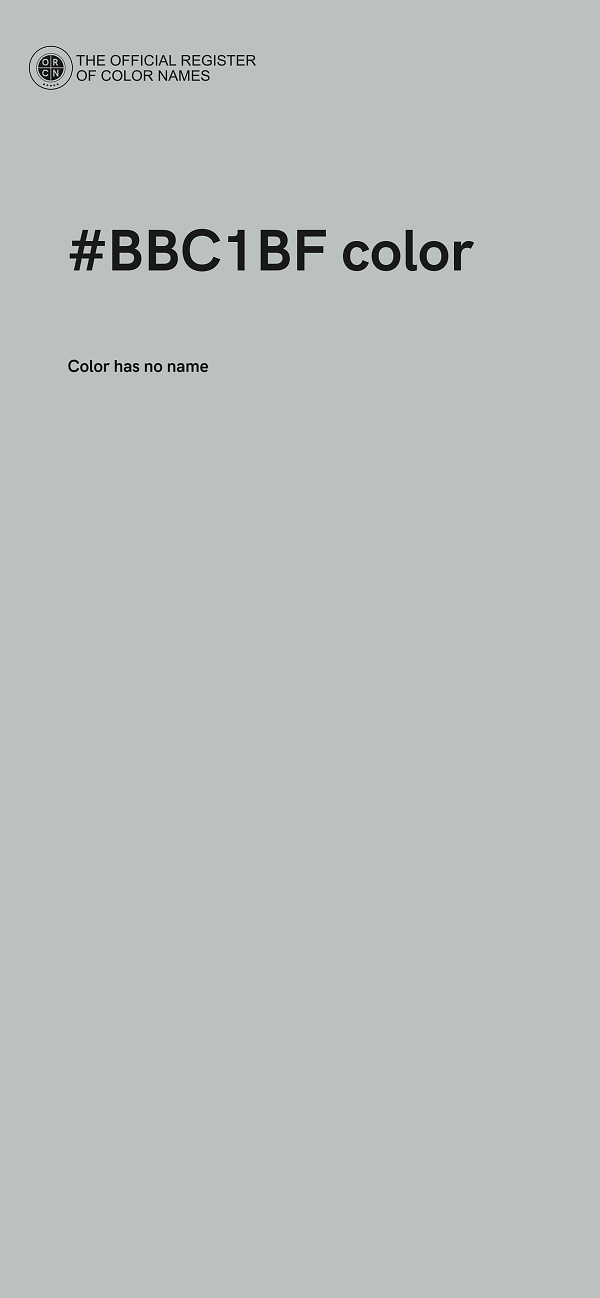 #BBC1BF color image