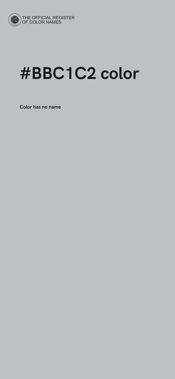 #BBC1C2 color image