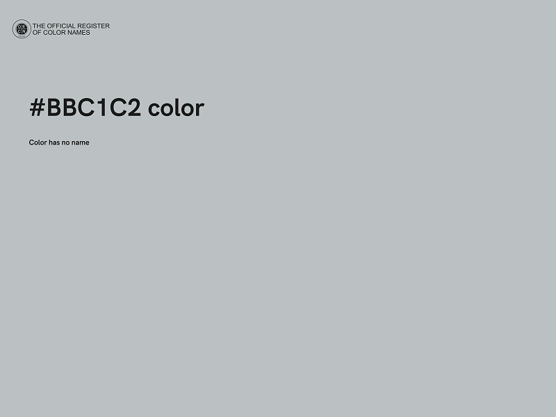 #BBC1C2 color image