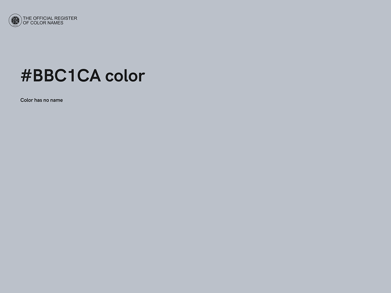 #BBC1CA color image