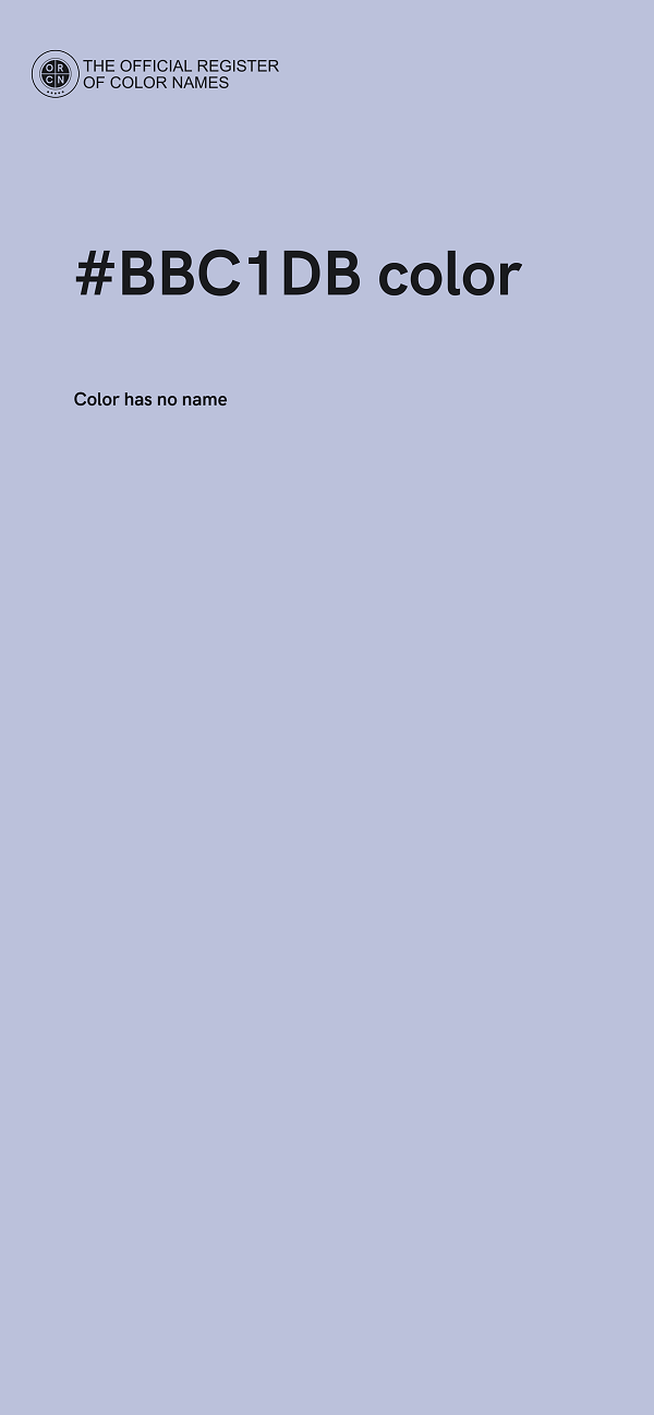 #BBC1DB color image