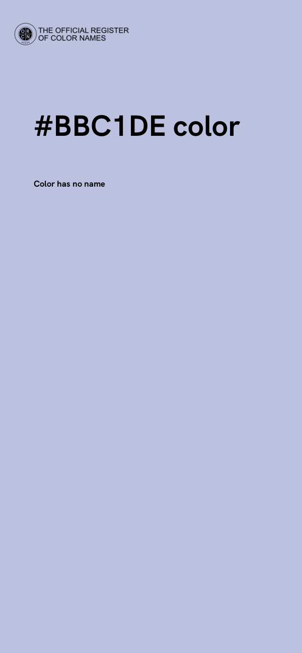 #BBC1DE color image