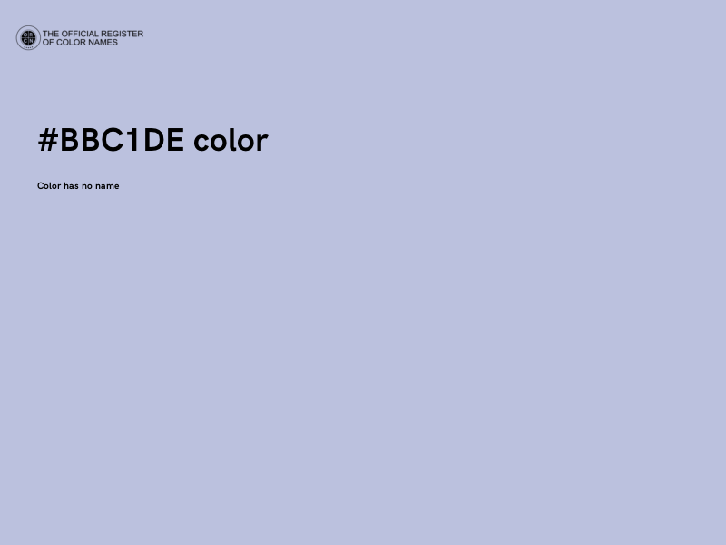 #BBC1DE color image