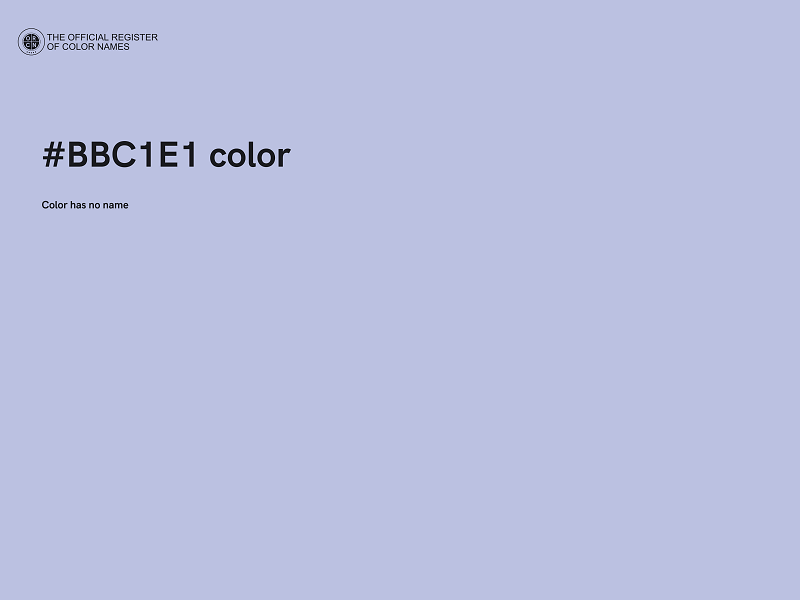 #BBC1E1 color image