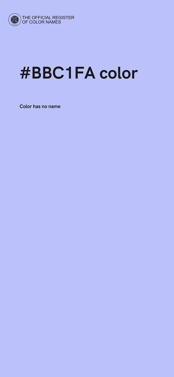 #BBC1FA color image