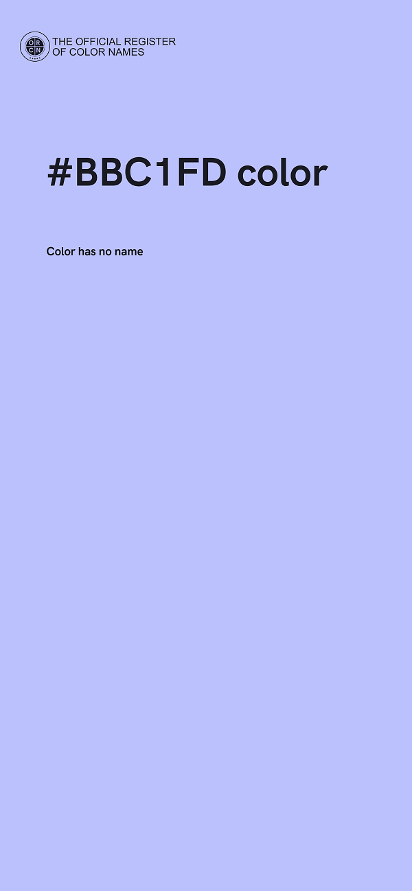 #BBC1FD color image