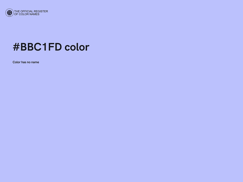 #BBC1FD color image