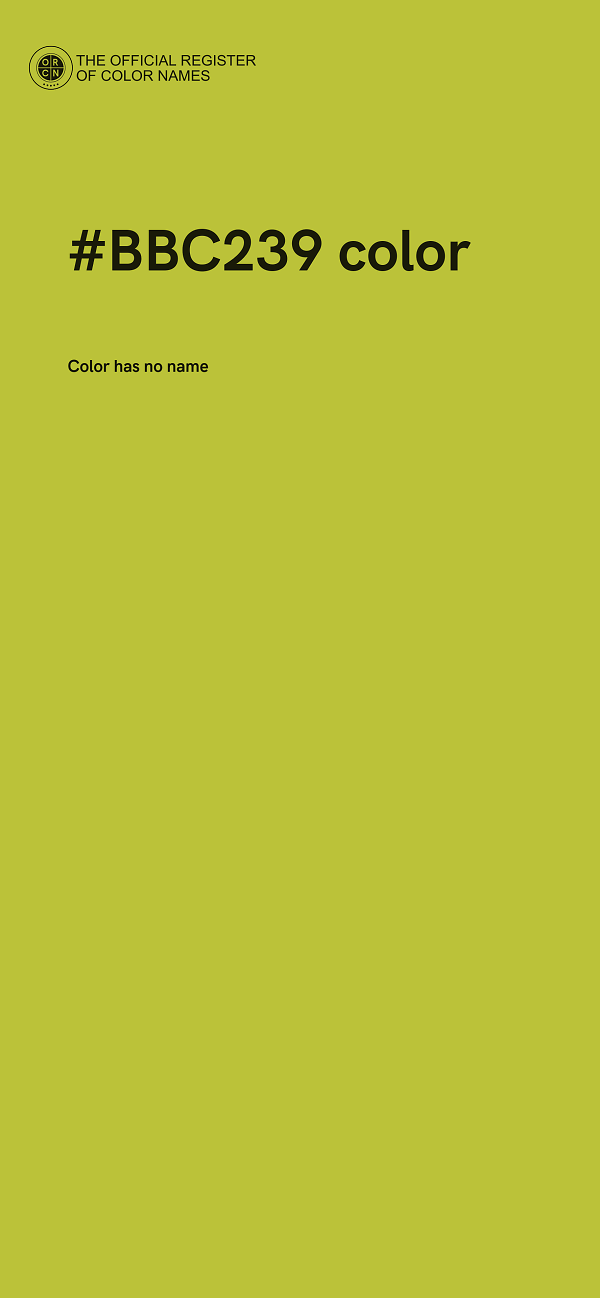 #BBC239 color image