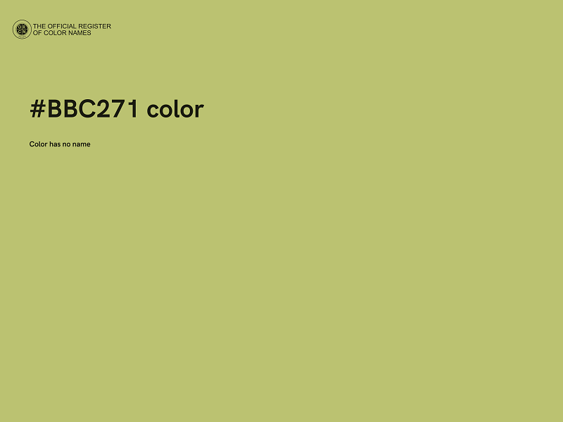 #BBC271 color image