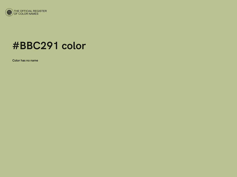#BBC291 color image