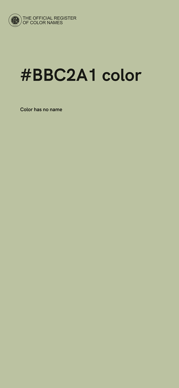 #BBC2A1 color image