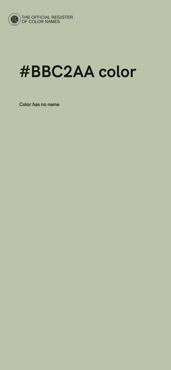 #BBC2AA color image