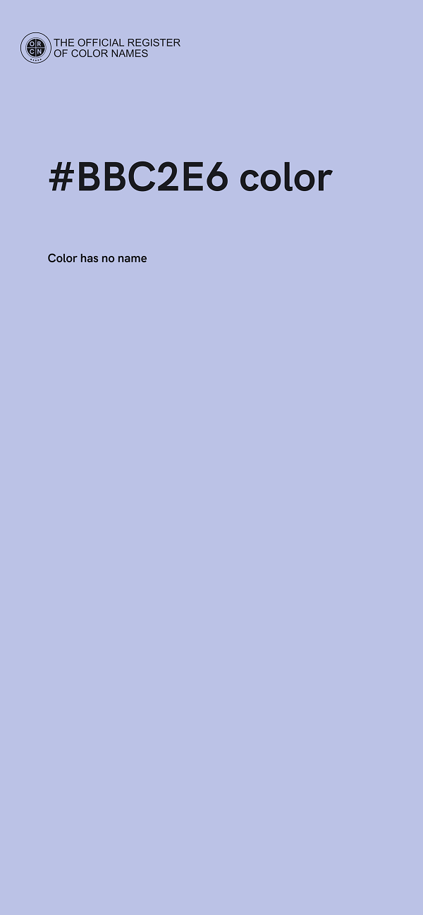 #BBC2E6 color image