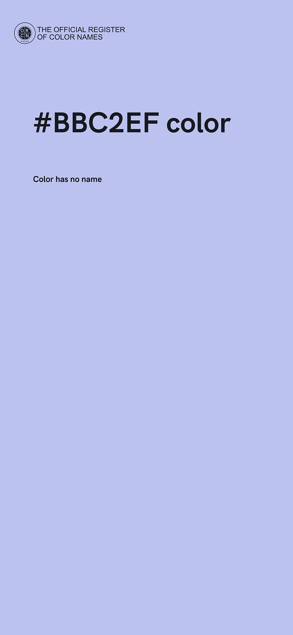#BBC2EF color image
