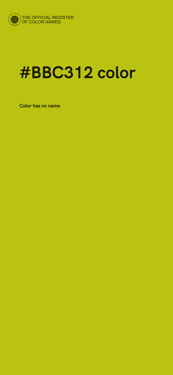 #BBC312 color image